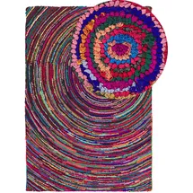 Beliani Malatya Kurzflorteppich 140 x 200 cm Mehrfarbig
