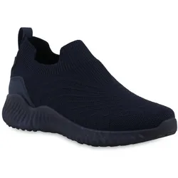 Damen Slip Ons in Dunkelblau