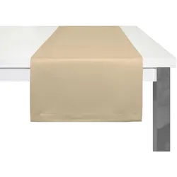 Tischläufer ADAM "Uni Collection Light" Gr. 1, beige, B:50cm L:150cm, Bio-Baumwolle, Tischdecken