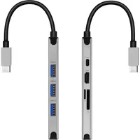 Swissten 8-in-1 USB-C Hub Aluminium Body