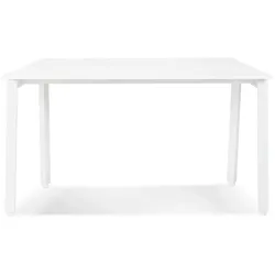 Kadima Design Besprechungstisch Mdf-Metall | 160x160 cm | Groß Modern Design | Weiß | Konferenztisch