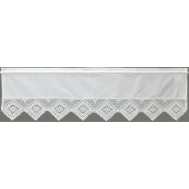 HOSSNER - ART OF HOME DECO Achental Stangendurchzug 90 x 150 cm Weiß 1 St
