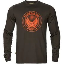 Härkila Langarmshirt Game shadow brown wildboar M