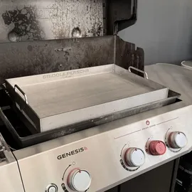 Grillrost.com Das Original Griddle 550 cm x 386 cm rostfrei Silber