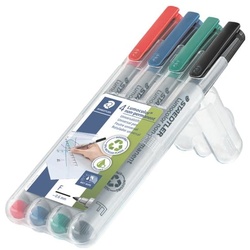 Staedtler 4er-Pack Universalstifte »Lumocolor non-permanent« silber