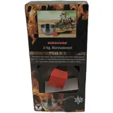 Marinade-Set 2 tlg. Marinadeschale Soßenschale Edelstahltopf Silikon Backpinsel