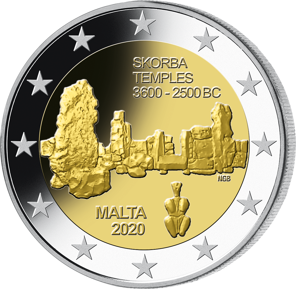 Malta 2020 2-Euro-Gedenkmünze "Tempel von Skorba"