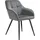 Tectake Esszimmerstuhl Marilyn gepolstert Polyester grau/schwarz
