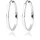 Elli Creolen Basic Filigran weiß 925 Sterling Silber