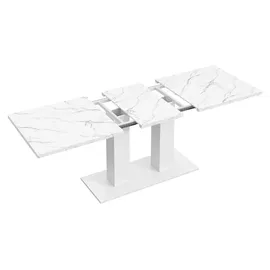 stilvora Esstisch 140 x 70 x 180 cm weiß