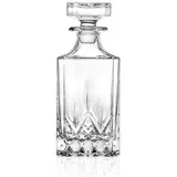 RCR 51520020006 Eckiger Opera Whisky-/Weindekanter aus Luxion-Kristall, Glas, Karaffe, Einheitsgröße