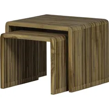 Woood Beistelltisch Jasmijn 2er-Set Teak