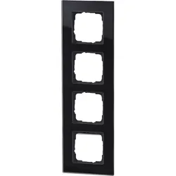 1St. Halmburger 3511 GS-554 (sw) Design Glasrahmen 4-fach schwarz Einsätze 55x55...