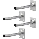 DEMA 4X Autoreifen-Halter – Reifenhalter, Wandhalter, Reifenlagerung – robust, langlebig, platzsparend – für PKW, Auto, Garage, Werkstatt, Reifenaufbewahrung, Heimwerker