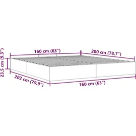 vidaXL Ottoman-Bett 160 x 200 cm Dunkelblau