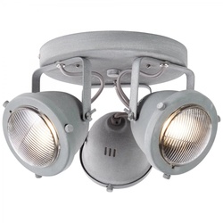 Brilliant LED Deckenstrahler Carmen Glass Grau Beton Industriell GU10 5W 3000K W...