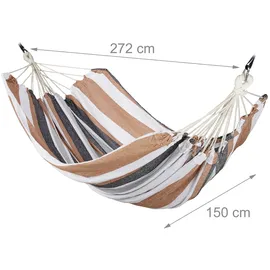 Relaxdays Hängematte braun