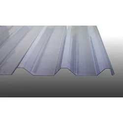 PVC Wellplatte, 1,5 mm, 207/35 - Glasklare 1070 x 3000 mm Dachplatte - wetterfeste Lichtplatte aus Kunststoff für Dachkonstruktionen