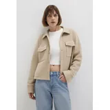 Mavi Button Sweatshirt Rundhalspullover Beige L