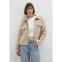 Mavi Button Sweatshirt Rundhalspullover Beige L