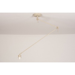 Pendelleuchte Laendlich Modern Metall Beige Sand