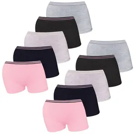 LOREZA 10er Set Pantys - Streifen - Bunt | Gr.: 152/158
