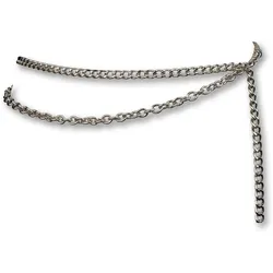 Kettengürtel BERND GÖTZ, Damen, silber (silberfarben), Metall, unifarben, feminin,klassisch,modisch, Gürtel, mit variierenden Gliedern