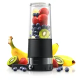 Arendo - tragbarer kabelloser Mixer 350 ml – Standmixer - Smoothie Maker to GO – mit Akku - BPA freie Flasche – ideal für Smoothies und Protein-Shakes - Standmixer für unterwegs - Sport Reisen Urlaub
