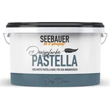 SEEBAUER diy Pastellfarbe PASTELLA Blau 2,5L (Deep Ocean) Edelmatte Wandfarbe Petrol - Innenfarbe sehr hohe Deckkraft - Matt, Abwaschbar und Tropffrei