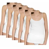 Haasis bodywear 5er-Set: Spaghettitop in weiß | 44