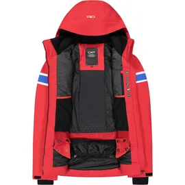 CMP Man Zip Hood Jacket Skijacke rot 54