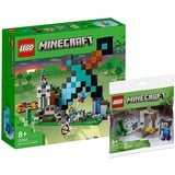 Lego Minecraft Set: Der Schwert-Außenposten (21244) + Die Tropfsteinhöhle (30647), Bauset für Kinder