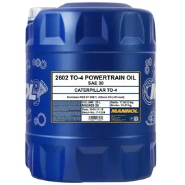 Mannol TO-4 Powertrain Oil MN2602-20 SAE 30 20 l