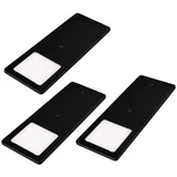 Kalb Material Für Möbel LED Unterbauleuchte 3er Set schwarz