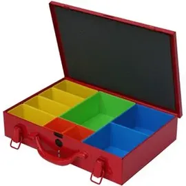 ADB - Sortimentskoffer Metall, Sortierkasten Kleinteilemagazin 9 Systemfächer SK1,