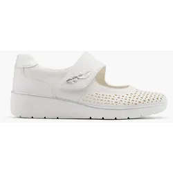 Komfort Slipper - Damen - weiß