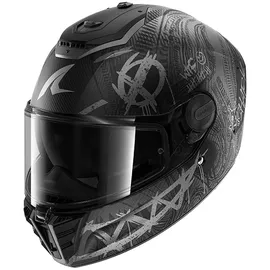 Shark Spartan RS Shiever Schwarz/Silber L