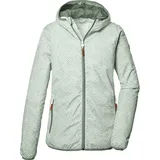 KILLTEC Damen Funktionsjacke mit Kapuze, Outdoorjacke packbar KOS 69 WMN JCKT, hell mint, 42, 41348-000