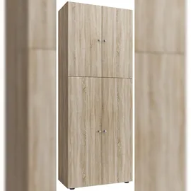 VCM Lona Aktenschrank 5fach 80 x 40 x 180 braun