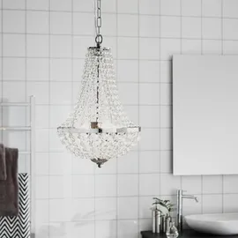 Markslöjd Modern Kronleuchter Gränsö, dimmbar, transparent, für Badezimmer, Kristall / 40