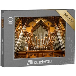 puzzleYOU Puzzle Orgel in einer Kirche, 1000 Puzzleteile, puzzleYOU-Kollektionen Musik, Menschen