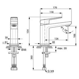 Ideal Standard Tonic II Einhandmischer (A6327AA)