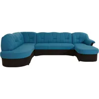 DOMO collection Wohnlandschaft Kunstleder 3-Sitzer Schwarz