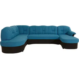 DOMO collection Wohnlandschaft Kunstleder 3-Sitzer Schwarz
