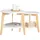 SoBuy FBT75 Weiß MDF rund 2 x 40 cm