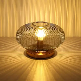 GLOBO Tischlampe Rauchglas 1 St.