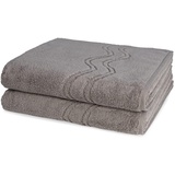 Ross - Cashmere Feeling - 2 X Duschtuch - Im Set (70 X 140cm Flanell)