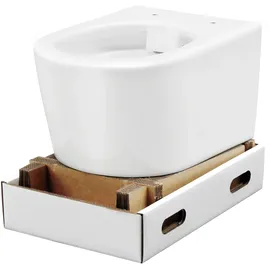 Lenz Melva Wand-WC mit WC-Sitz Weiß spülrandlos