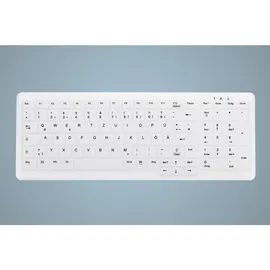 Cherry Active Key desinfizierbare Hygiene-Tastatur mit Nummernfeld, vollversiegelt, weiß, USB, BE (AK-C7000F-UVS-W/BE)