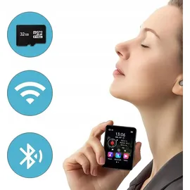 zenwire Tragbarer Player - MP3 und MP4 - Bluetooth - FM-Radio - Diktiergerät - SD - Kopfhörer - 36 GB - Schwarz